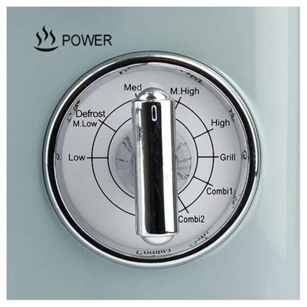 Retro mikrovlnná trouba Girmi FM2100 – s grilem, 20 l, 700 W, Mint