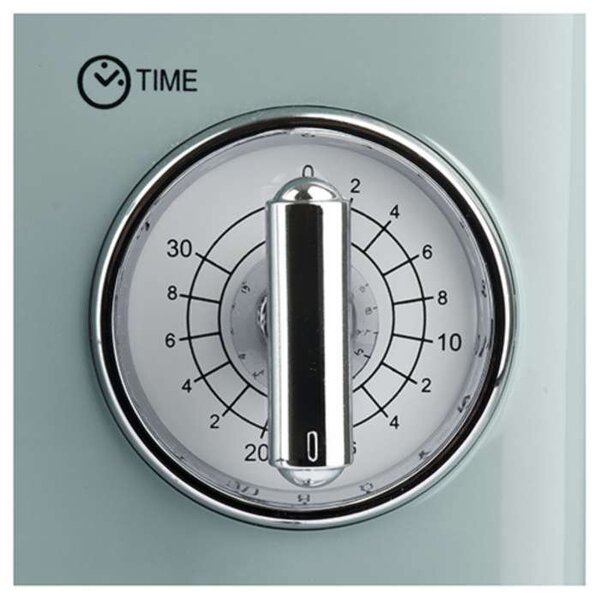 Retro mikrovlnná trouba Girmi FM2100 – s grilem, 20 l, 700 W, Mint