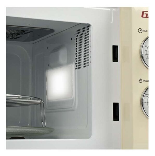 Retro mikrovlnná trouba s grilem Girmi FM2105 – objem 20 l, výkon 700