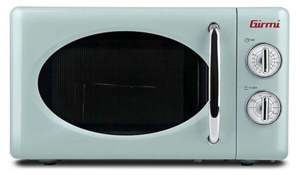 Retro mikrovlnná trouba Girmi FM2100 – s grilem, 20 l, 700 W, Mint