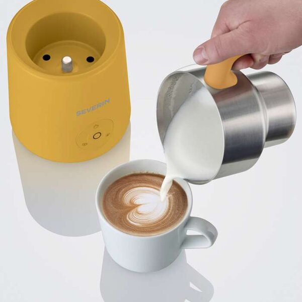 Indukční napěňovač mléka Severin SM 3597 – 500 W, pěnění 220 ml, ohřev