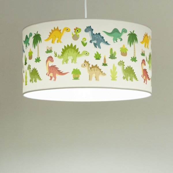 Dětský lustr KIDS ROOM 1xE27/60W/230V pr. 40 cm dinosaurus