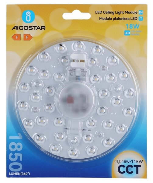 Aigostar - LED Magnetický modul LED/18W/230V 3000/4000/6500K