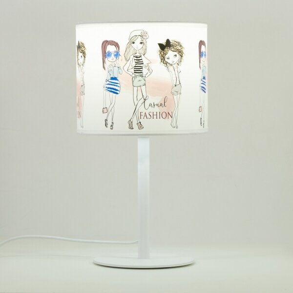 Dětská stolní lampa GIRLS VIBES 1xE27/60W/230V pr. 18 cm dívky