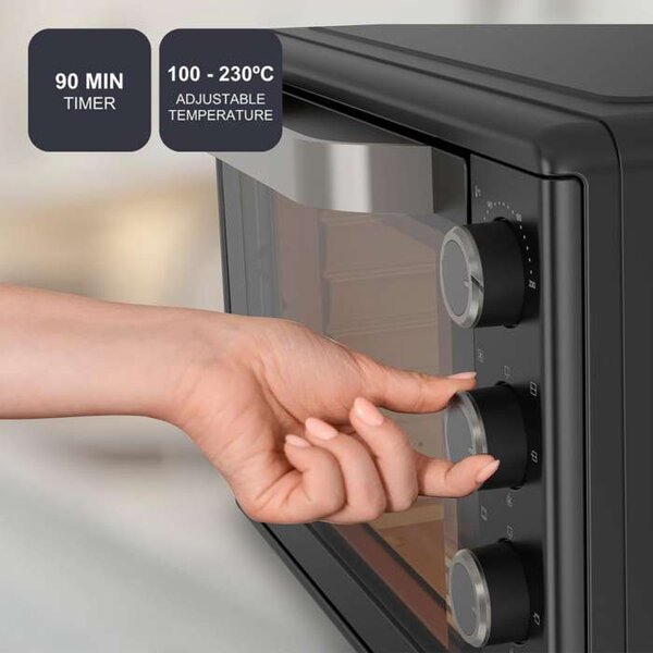Pečicí trouba Black+Decker BXOV3000E – 30 l, 1500 W, černá