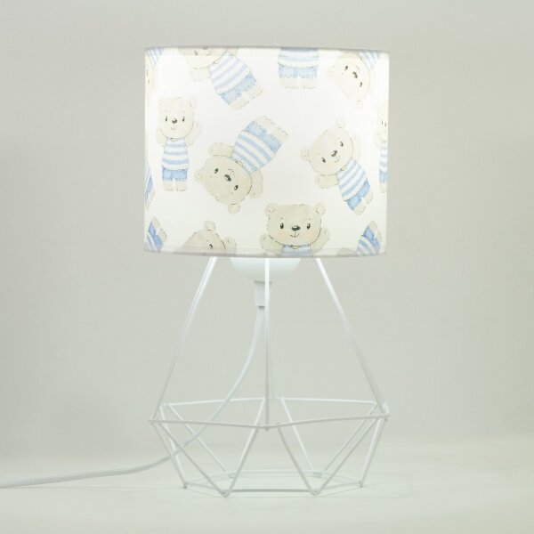 Dětská stolní lampa KIDS ROOM 1xE27/60W/230V pr. 18 cm medvídek