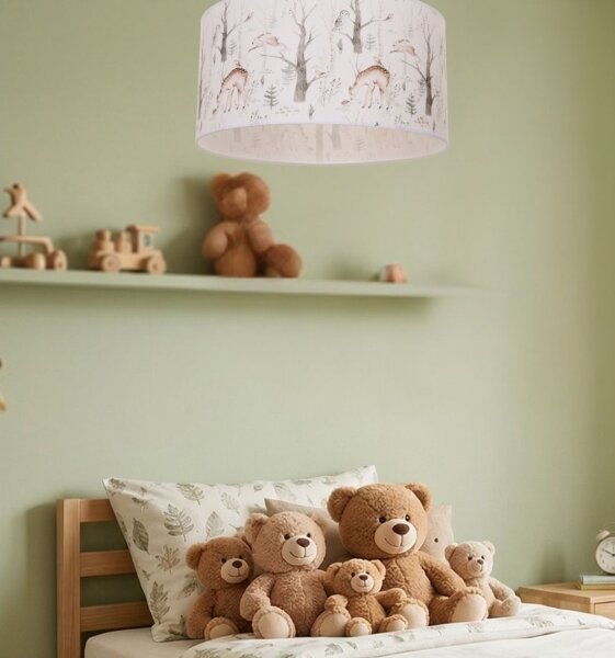 Dětské stropní svítidlo KIDS ROOM 1xE27/60W/230V pr. 40 cm zvířátka