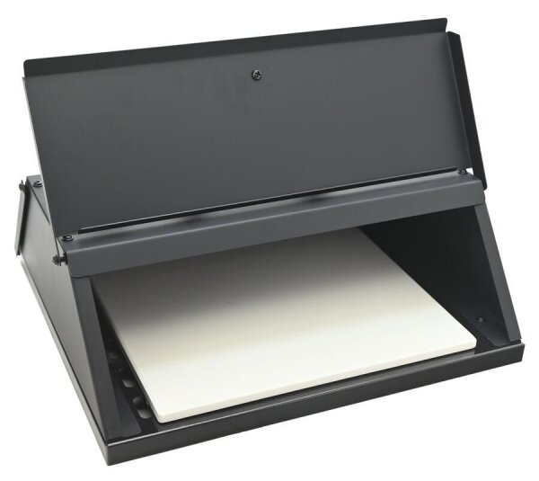 Pizza pec s dvířky a teploměrem 40x35,5x21 cm černá