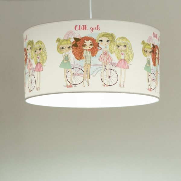 Dětský lustr GIRLS VIBES 1xE27/60W/230V pr. 40 cm dívky
