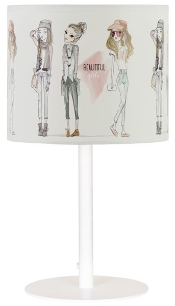 Dětská stolní lampa GIRLS VIBES 1xE27/60W/230V pr. 18 cm dívky