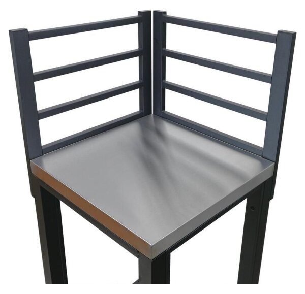 Venkovní modul rohový 47x47x123 cm černá/nerez