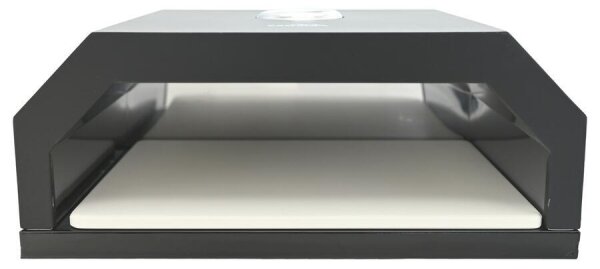 Pizza pec s teploměrem 40x34,5x16 cm černá