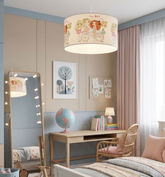 Dětský lustr GIRLS VIBES 1xE27/60W/230V pr. 40 cm dívky