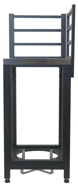 Venkovní modul rohový 47x47x123 cm černá/nerez