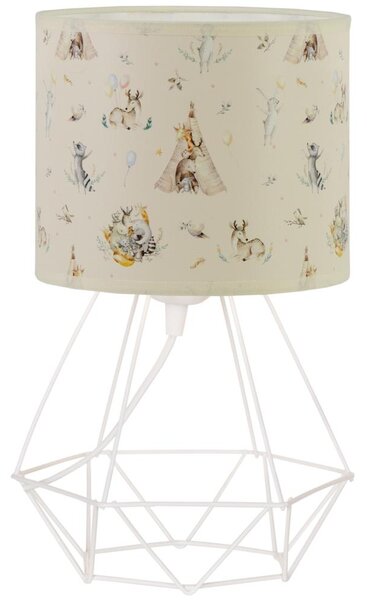 Dětská stolní lampa KIDS ROOM 1xE27/60W/230V pr. 18 cm zvířátka