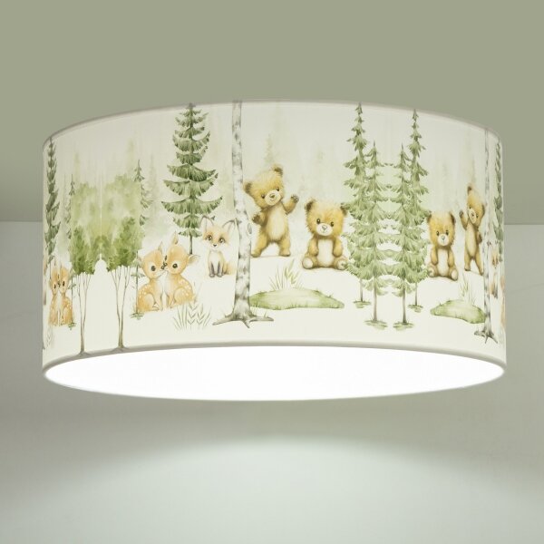 Dětské stropní svítidlo KIDS ROOM 1xE27/60W/230V pr. 40 cm zvířátka