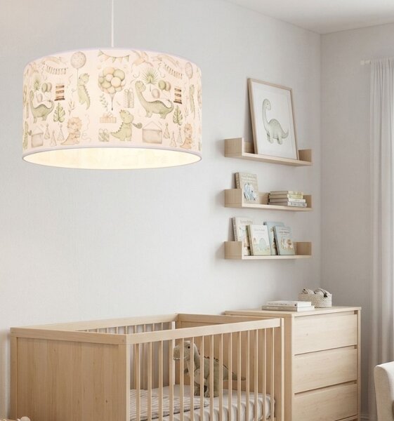 Dětský lustr KIDS ROOM 1xE27/60W/230V pr. 40 cm dinosaurus