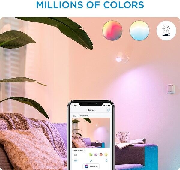 Philips WiZ Colors 8719514551879 IMAGEO bodové svítidlo 1xGU10 5W/350lm 2200-6500K+RGB bílá stmívatelné