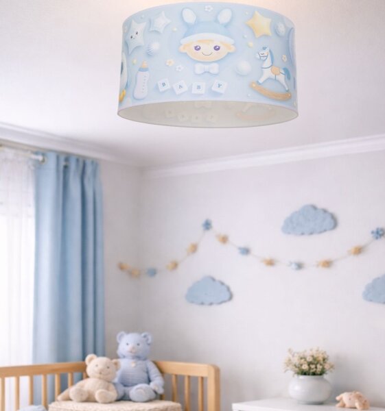 Dětské stropní svítidlo KIDS ROOM 1xE27/60W/230V pr. 40 cm kosmonaut