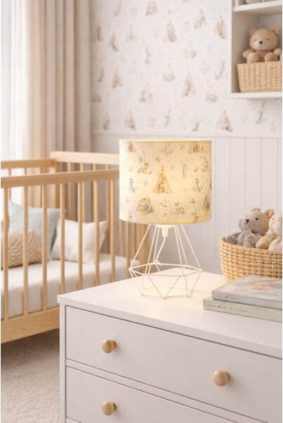 Dětská stolní lampa KIDS ROOM 1xE27/60W/230V pr. 18 cm zvířátka