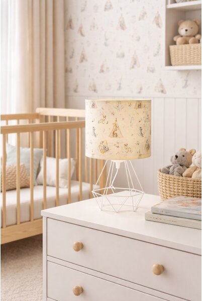 Dětská stolní lampa KIDS ROOM 1xE27/60W/230V pr. 18 cm zvířátka
