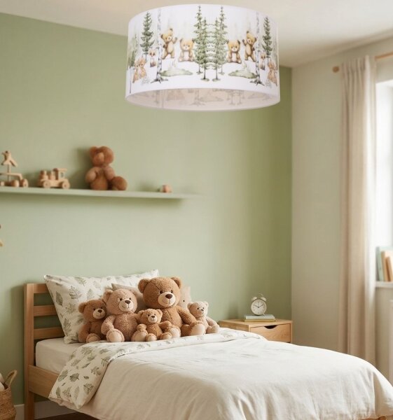 Dětské stropní svítidlo KIDS ROOM 1xE27/60W/230V pr. 40 cm zvířátka