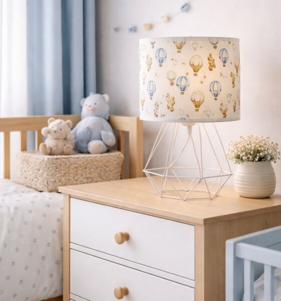 Dětská stolní lampa KIDS ROOM 1xE27/60W/230V pr. 18 cm balónky