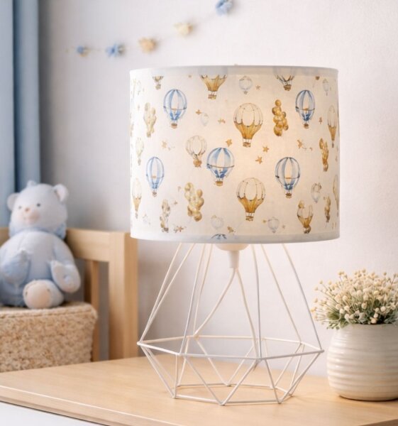 Dětská stolní lampa KIDS ROOM 1xE27/60W/230V pr. 18 cm balónky