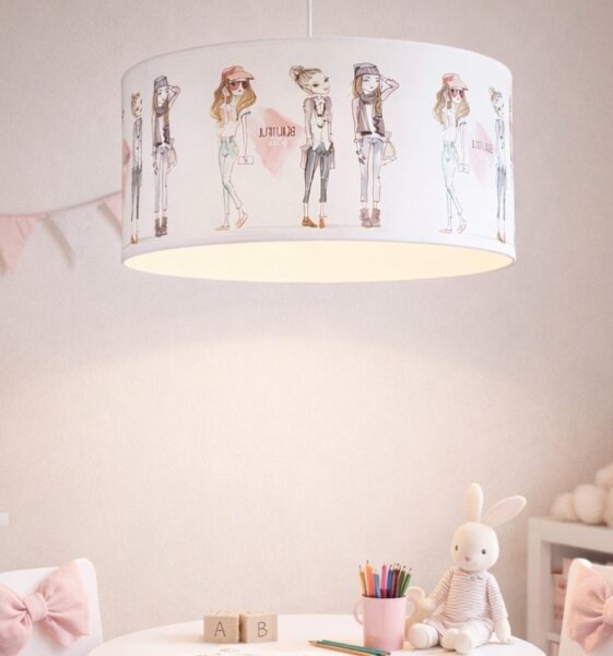 Dětský lustr GIRLS VIBES 1xE27/60W/230V pr. 40 cm dívky