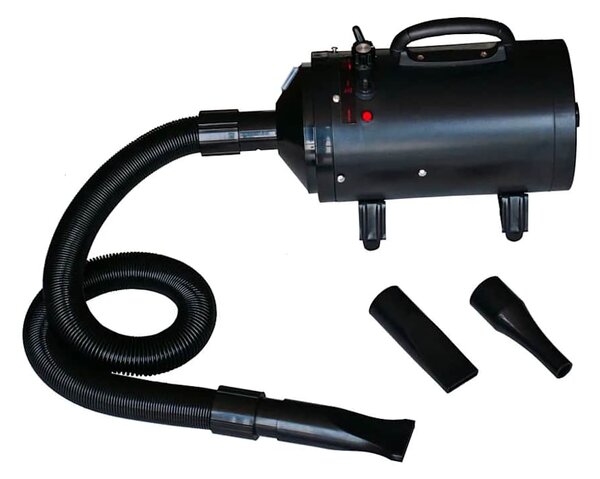 Vysoušeč srsti pro psy se 3 nástavci černý 2 400 W 170044