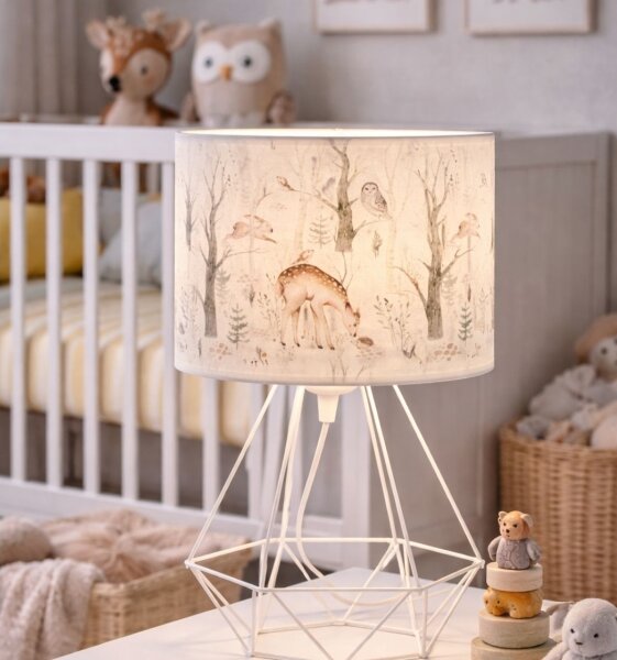 Dětská stolní lampa KIDS ROOM 1xE27/60W/230V pr. 18 cm zvířátka
