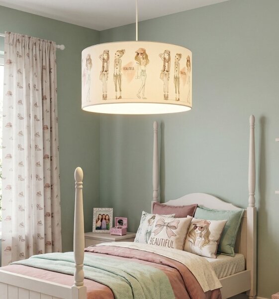 Dětský lustr GIRLS VIBES 1xE27/60W/230V pr. 40 cm dívky