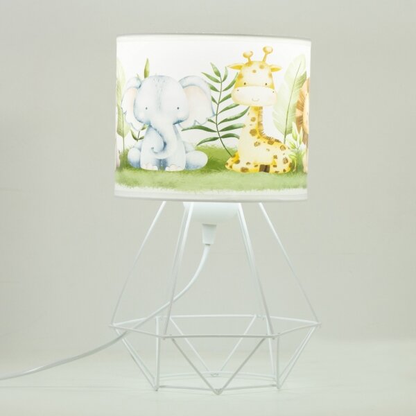 Dětská stolní lampa KIDS ROOM 1xE27/60W/230V pr. 18 cm džungle