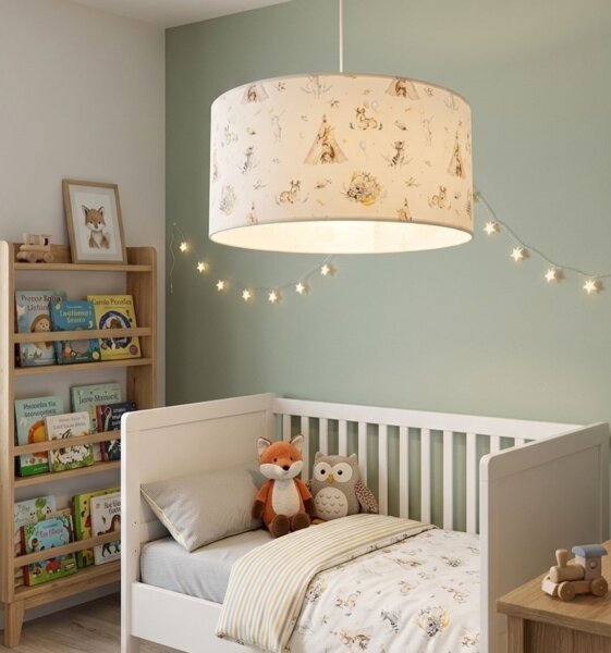 Dětský lustr KIDS ROOM 1xE27/60W/230V pr. 40 cm zvířátka