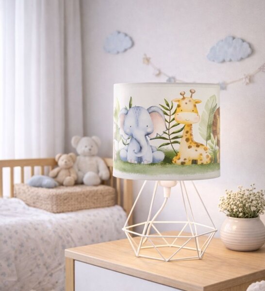 Dětská stolní lampa KIDS ROOM 1xE27/60W/230V pr. 18 cm džungle