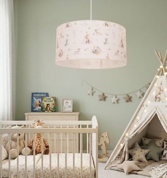 Dětský lustr KIDS ROOM 1xE27/60W/230V pr. 40 cm zvířátka