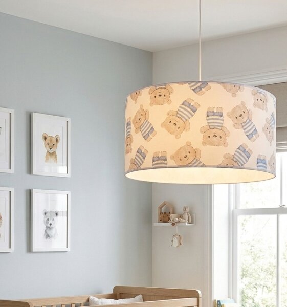 Dětský lustr KIDS ROOM 1xE27/60W/230V pr. 40 cm medvídek
