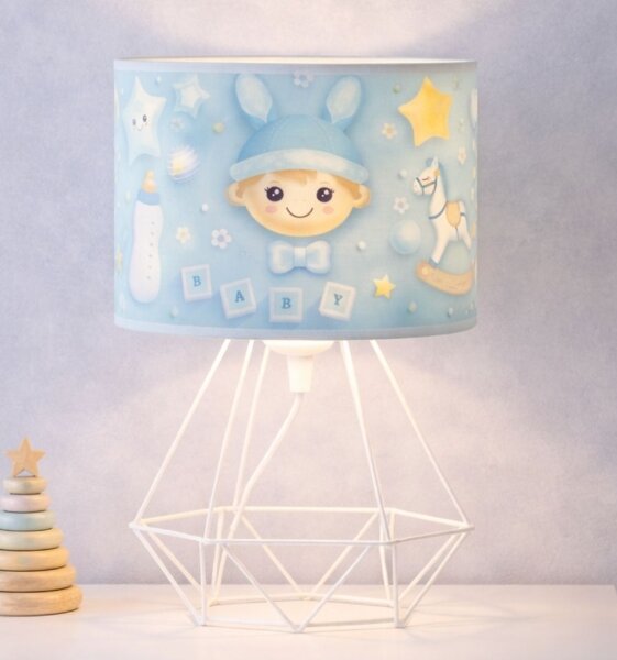 Dětská stolní lampa KIDS ROOM 1xE27/60W/230V pr. 18 cm kosmonaut