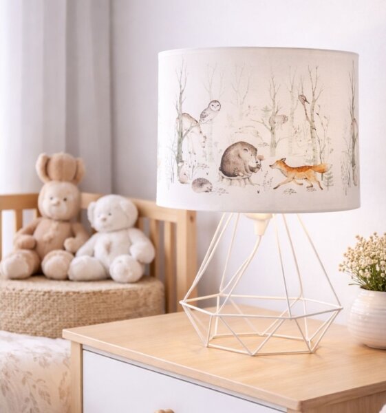 Dětská stolní lampa KIDS ROOM 1xE27/60W/230V pr. 18 cm zvířátka
