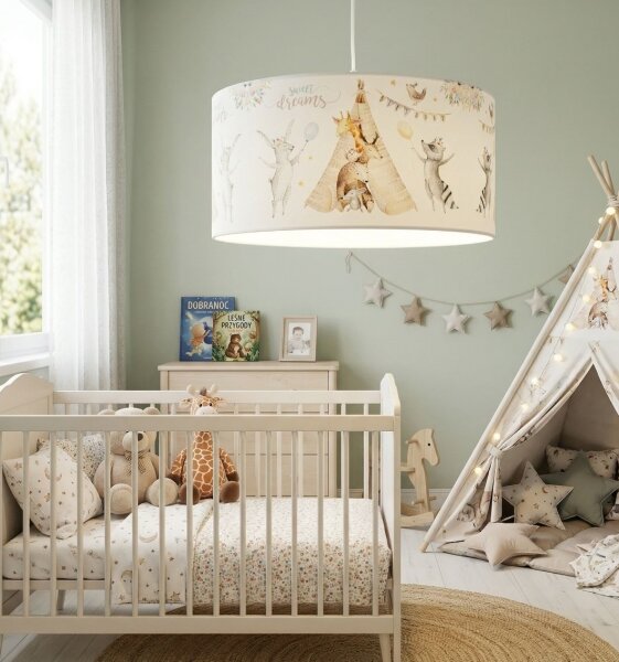 Dětský lustr KIDS ROOM 1xE27/60W/230V pr. 40 cm zvířátka