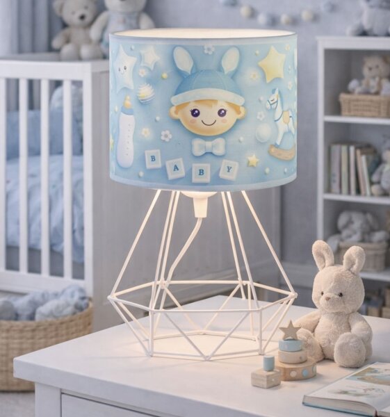 Dětská stolní lampa KIDS ROOM 1xE27/60W/230V pr. 18 cm kosmonaut