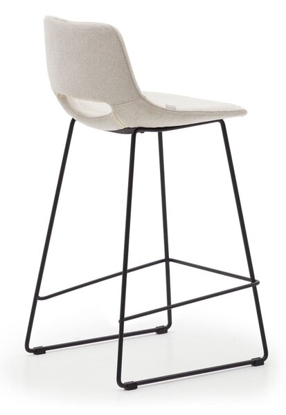 Béžová barová židle (výška sedáku 65 cm) Zahara – Kave Home
