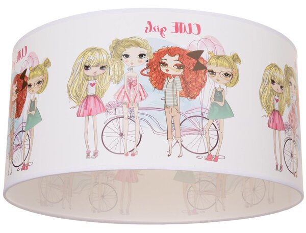 Dětské stropní svítidlo GIRLS VIBES 1xE27/60W/230V pr. 40 cm dívky