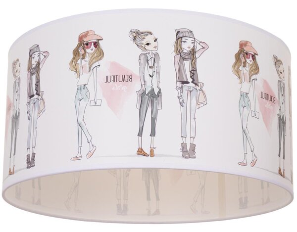 Dětské stropní svítidlo GIRLS VIBES 1xE27/60W/230V pr. 40 cm dívky