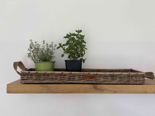 Vingo Ratanový dokorační podnos, 55 x 13 cm