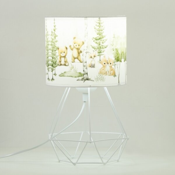 Dětská stolní lampa KIDS ROOM 1xE27/60W/230V pr. 18 cm zvířátka