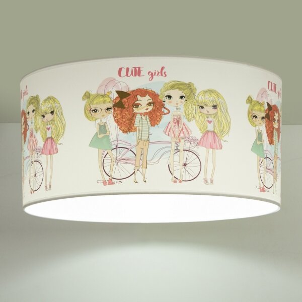 Dětské stropní svítidlo GIRLS VIBES 1xE27/60W/230V pr. 40 cm dívky