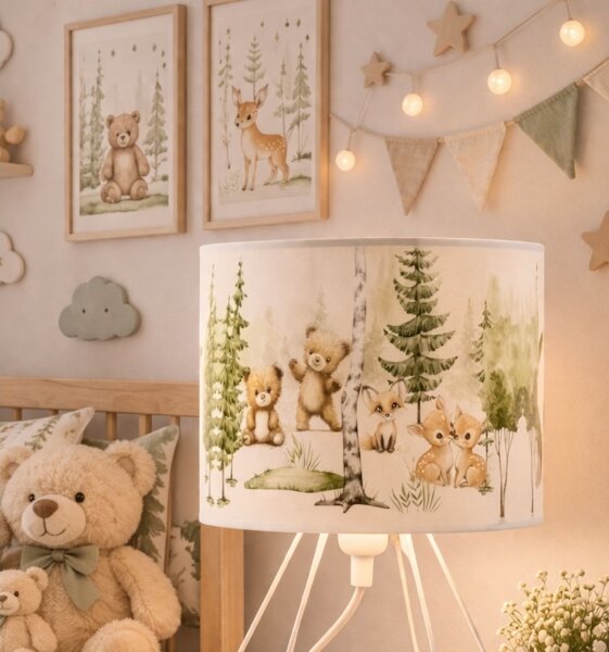 Dětská stolní lampa KIDS ROOM 1xE27/60W/230V pr. 18 cm zvířátka