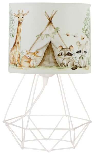 Dětská stolní lampa KIDS ROOM 1xE27/60W/230V pr. 18 cm zvířátka