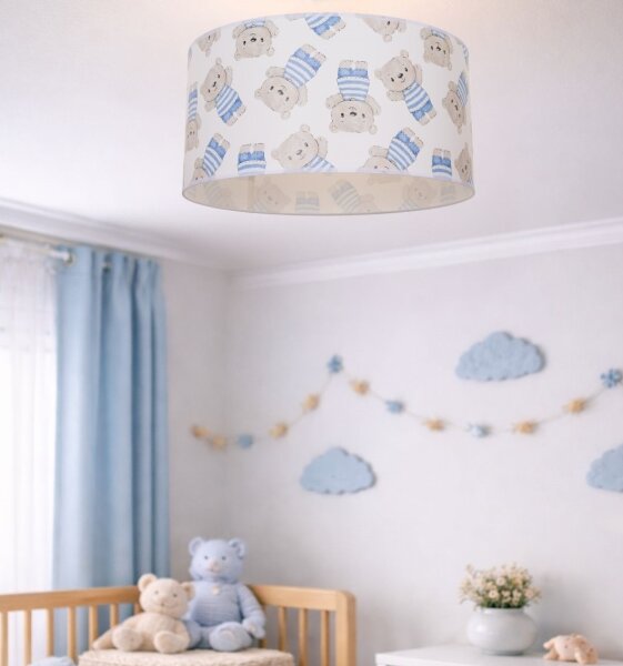 Dětské stropní svítidlo KIDS ROOM 1xE27/60W/230V pr. 40 cm medvídek